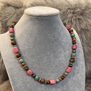 Carolyn Pollack Silver & Multicolor Beaded Necklace